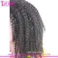 Best Sell 100% Brazilian Virgin Hair curly afro wigs for blank women